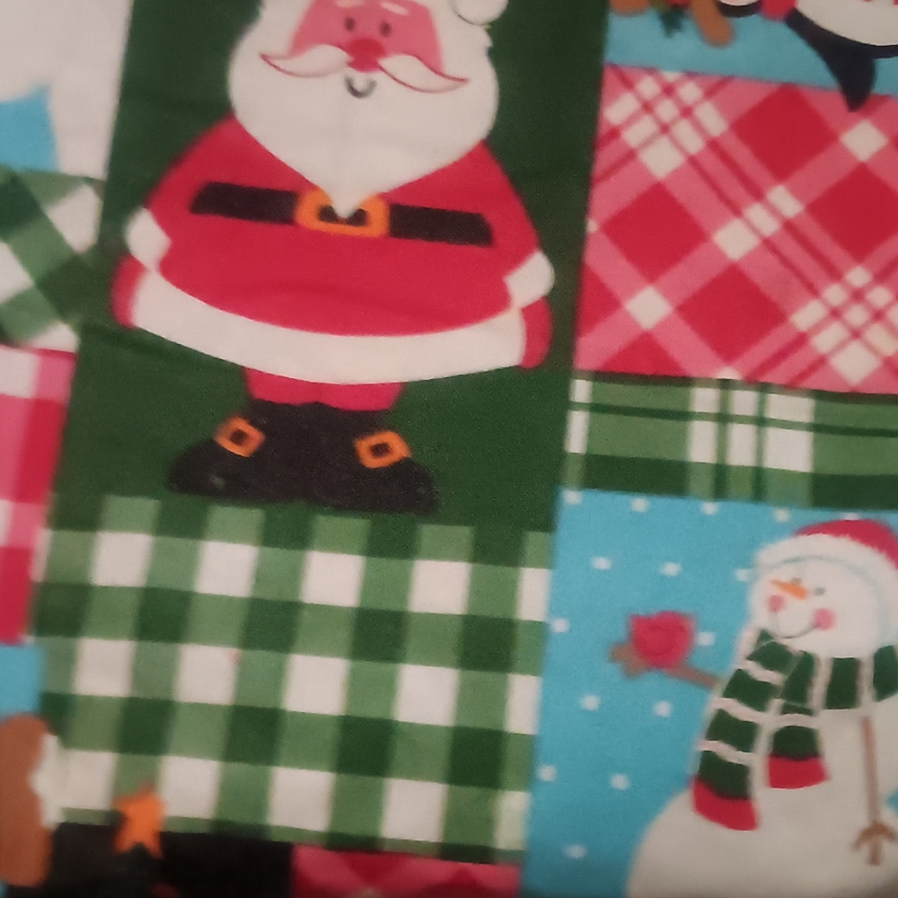 THREE CHRISTMAS VINYL TABLECLOTHS. RECTANGULAR SHAPE.